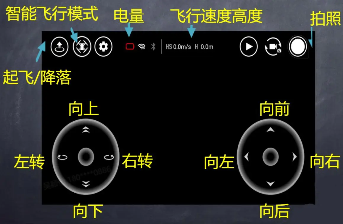 Tello APP 键位图解